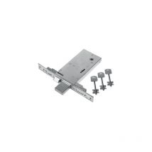 Serratura metallo infilare 68 feb • b.q zinc f.mm 25 dm M4 tripl+scr h.mm 81 e.mm 90