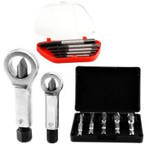 Nusssplitter -Set, Schraubenentfernungswerkzeuge Silber 12pcs Gesamt einfach nutzen Sie HSS4241 mit hoher Festigkeit mit Aufbewahrungsbox zur