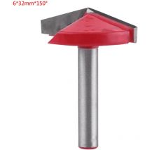 Ineasicer - Nutfräser, V-förmiger Fräser aus Hartmetall für CNC-Gravur, Schaftfräser für Holzbearbeitung mit 6 mm Schaft (6 mm Schaft, 32 mm breit,