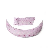 Cuscino Gravidanza e Allattamento DreamWizard con Supporto Schiena - Fiori Rosa - Nuvita