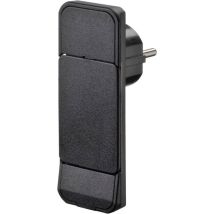 Nvb 104548 Spina Piatta Di Sicurezza Plastica Con Espulsore 230 V Nero Ip20