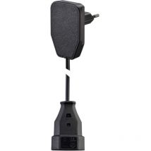 104569 Alimentazione Prolunga Nero 0.80 m H03VVH2-F 2X 0,75 mm² - NVB