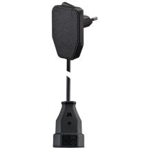 104577 Strom Verlängerungskabel Schwarz 3m - NVB