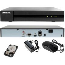 Hikvision - nvr 16 canaux 8.0 mpx onvif video surveillance H.265 4K hd P2P hd 500 gb HWN-4116MH