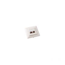 Nwk zub dose CAT.5E up 2XRJ-45 Equip blanc 125725
