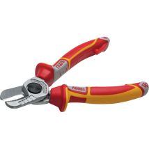 Nws Kabelschneider Vde-160mm-sb Zum Abisolieren Und Schneiden Von Kupfer- Und Alukabel Ratschenförmige Klemmung Der Kabel Quetschfreies Schneiden