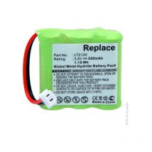 Batterie téléphone 3x 2/3AAA 3S1P ST1 3.6V 320mAh Conn - 0 - NX