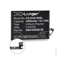 Batterie téléphone, smartphone, gsm pour Huawei 3.85V 4200mAh - HB476586ECW - NX