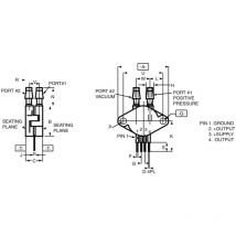 MPX2010DP Sensore di pressione 1 pz. 0 kPa fino a 10 kPa Per circuito stampato - Nxp Semiconductors