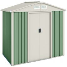 Nybro Metall Gartenhaus 2,43m2 - 10 Jahre Garantie - 201x121x176cm. Metall-Schuppen