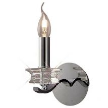 Inspired Clearance - Nydia Wall Lamp E14 Polished Chrome/Crystal
