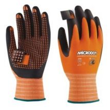 3L - Nitrilhandschuh mit Mikropunkten, groß, Größe 9