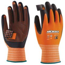 3L - Extra großer Microdot-Nitrilhandschuh Größe 10