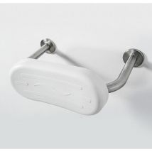 NymaCARE Bathroom Toilet Aid Back Rest Satin Steel Disabled Elderly Doc m