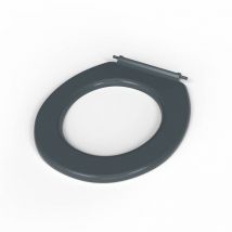 Nymas - NymaCARE Bathroom Toilet Seat Grey Ring Only Stainless Steel Pillar Hinge