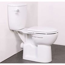 NymaPRO Comfort Raised Height Closed Coupled Toilet Bathroom Dark Blue Doc m