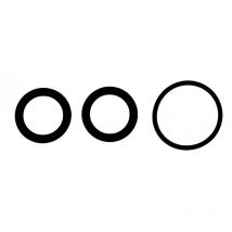 Set di tre guarnizioni per bocca di miscelazione inclinabile RamonSoler 3369