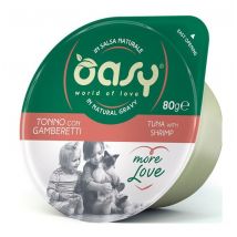 More Love Cup Gatto da 70 gr Tonno con Gamberetti - Oasy