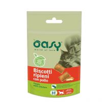 Snack Gatto biscotti ripieni con pollo 60 gr - Oasy