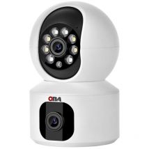OBA - PT-R10 'Telecamera WiFi Dual 4MP audio bidirezionale e autotracking:multi-obiettivo con doppia lente massima sicurezza'