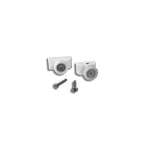 Novellini – Obere rechte Rollen für Duschkabine STAR R – Weiß – 10cm – 5cm – Metall-Finish