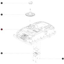Oberteil i108E original bluebird Mähroboter Navimow AB12.02.00.0124