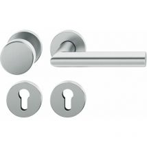 FSB - Objekt Wechselgarnitur 72 1076 agl auf Rosette pz, rechts, Edelstahl matt