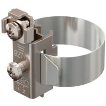 OBO Bettermann – Banderungs-Schelle 8-22 mm – Messing vernickelt – Edelstahl – max. 2 Leitungen 2,5-10 mm²