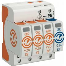 Obo Bettermann - obo-bettermann parafoudre parasurtenseur V20 3 PÔLES avec npe 280 V 5095253