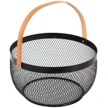 Obstkorb aus Metall retro, 29 cm, rot Secret De Gourmet