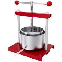 Naizy - Obstpresse Weinpresse Saftpresse 3L Edelstahl Manuell Fruchtpresse Obstmühle Beerenpresse Apfelpresse für Küche und Hausgebrauch Pressung