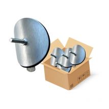 France Obturateur - Lot d'obturateur de colonne, diamètre 40 mm, tampon hermétique inox, 10 pièces