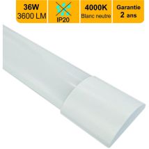 Réglette LED intégrée 120cm 36W 4320lm - 4000K blanc neutre - garantie 3 ans
