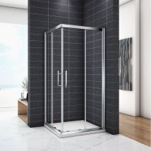 OCEAN Cabine de douche 90x90x185cm en 6mm verre securit insinstallation en angle modèle de Cilo