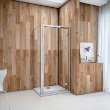 OCEAN Cabine de douche 100x90x185cm en 6mm verre securit insinstallation en angle modèle de LIPERS