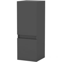 Ocean Colonne de salle de bain avec 2 Porte, Compartiment,30x30x83cm,anthracite