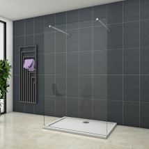 OCEAN Paroi de douche 140x200cm paroi de douche à l'italienne contre un mur