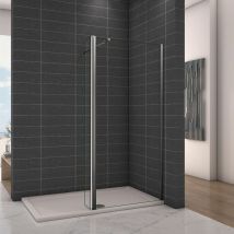 OCEAN Paroi de douche avec volet pivotant 160+30x200cm modèle d' Itaroi avec une barre 73-120cm