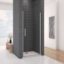 OCEAN Porte de douche 90x187cm en 6mm verre anticalcaire insinstallation en niche modèle d'Héci
