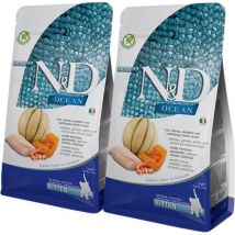 N&d Ocean Cat Morue, Crevettes, Citrouille et Melon Cantaloup Chaton - nourriture sèche pour chat - 1,5 kg - Farmina