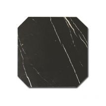 Carrelage sol / mur octogonal effet marbre noir 20x20 cm octagon marmol negro (vendu par boite de 1m2)