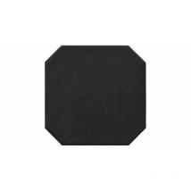 Carrelage sol / mur octogonal uni noir mate 20x20 cm octagon negro mate (vendu par boite de 1m2)