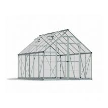 Greenhouse Octave 8 x 12 - Polycarbonate - L367 x W244 x H229 cm - Silver