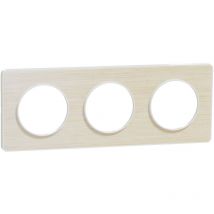 Odace Touch plaque horiz./vert. entraxe 71mm schneider Entraxe en mm: 71mm - Nombre de Poste: 3 - Gamme: bois nordique - Prix public: 94,70