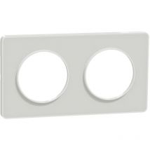 Odace Touch plaque horiz./vert. entraxe 71mm schneider Entraxe en mm: 71mm - Nombre de Poste: 2 - Gamme: translucide blanc - Prix public: 49,42