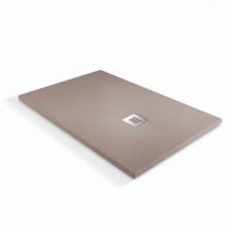 Solidstone begehbare Duschwanne – 160 x 90 – Mokka – Alicante - O'design