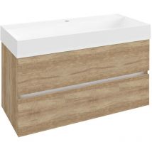 Odetta Vanity Unit 95x50x43,5cm, chêne Alabama