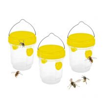 Odipie - Trappola per calabroni asiatici, Trappola per vespe e calabroni da appendere all'aperto, Kit trappola per calabroni per bottiglia di