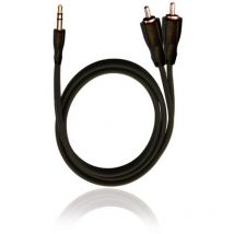 Rca D1C84012 Klinke / Cinch Audio Anschlusskabel [2x Cinch-Stecker - 1x Klinkenstecker 3.5 mm] 0.50