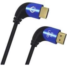 Hdmi Cavo Spina Hdmi-a, Spina Hdmi-a 1.00 M Nero D1c42540 Uhd 8k,, Angolato 90° A Sinistra, Tripla Schermatura - Oehlbach